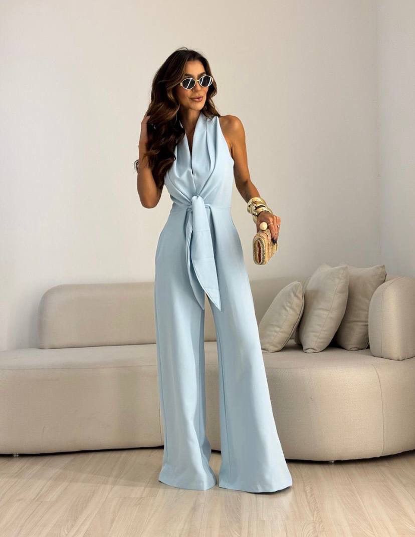 Combinaison femme fluide taille marquée