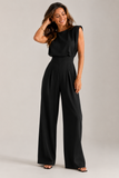 Combinaison sans manches femme taille haute jambes droites