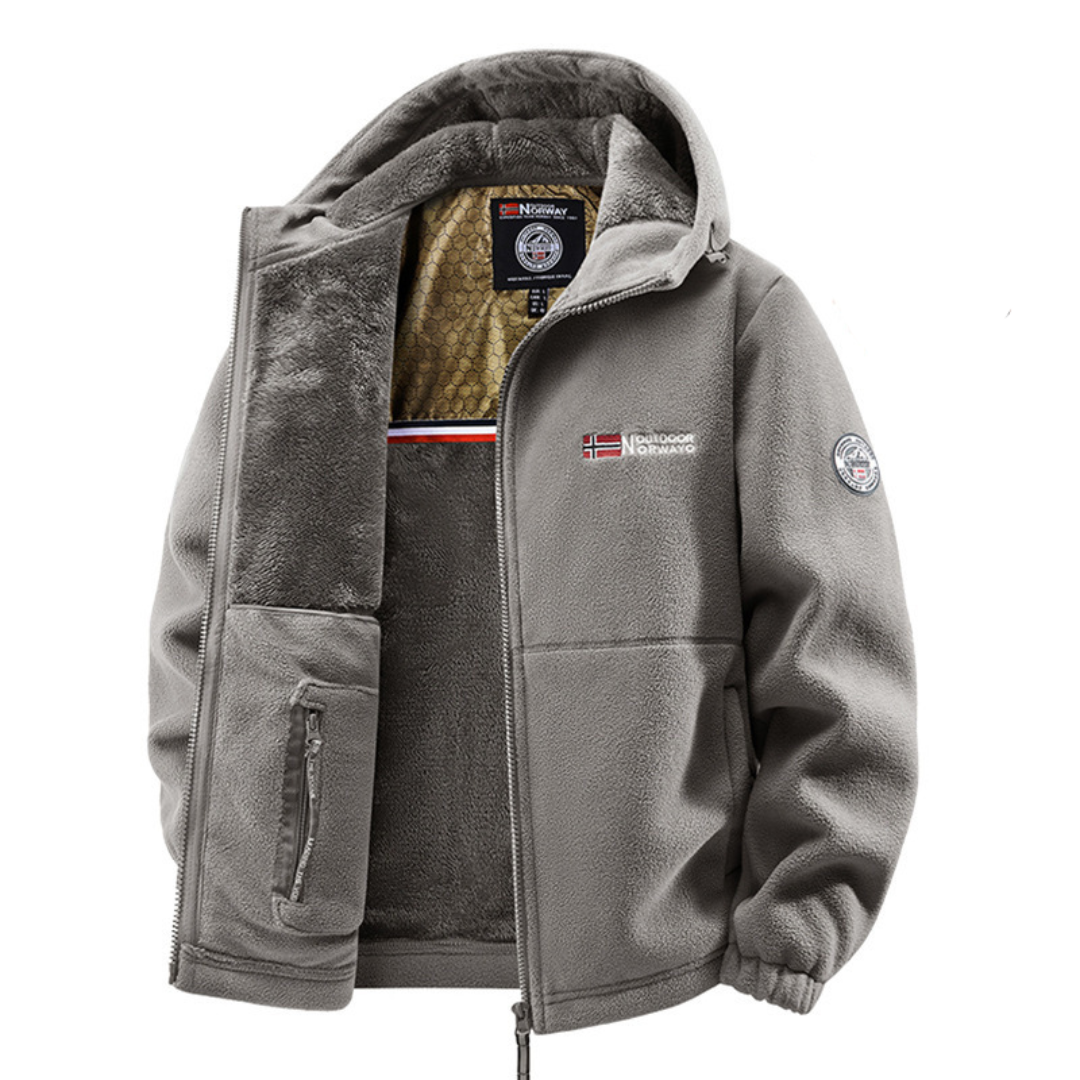 Doudoune Homme Légère Déperlante Coupe-Vent Hiver - Gris