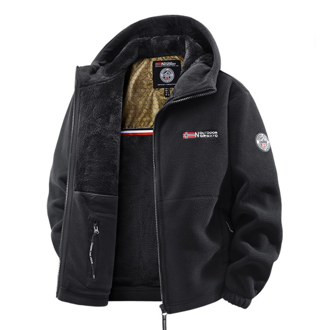 Doudoune Homme Légère Déperlante Coupe-Vent Hiver - Noir