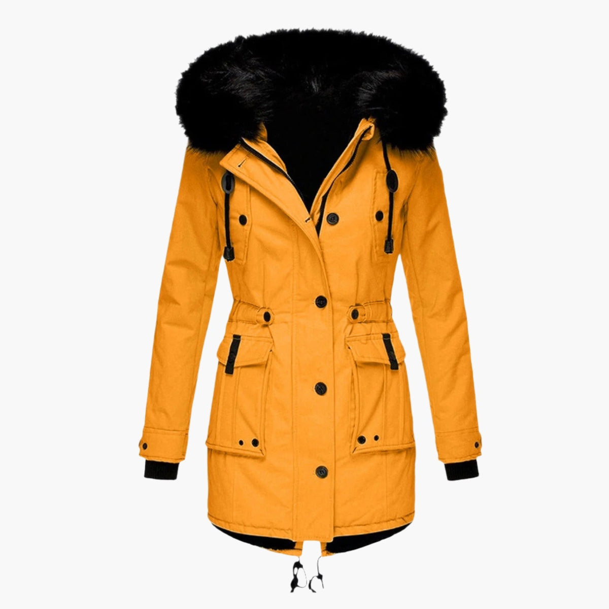 Edith - Parka Épaisse Capuche Fourrure