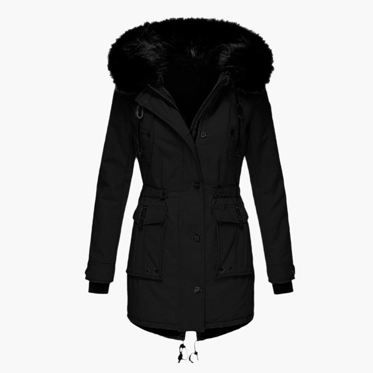 Edith - Parka Épaisse Capuche Fourrure