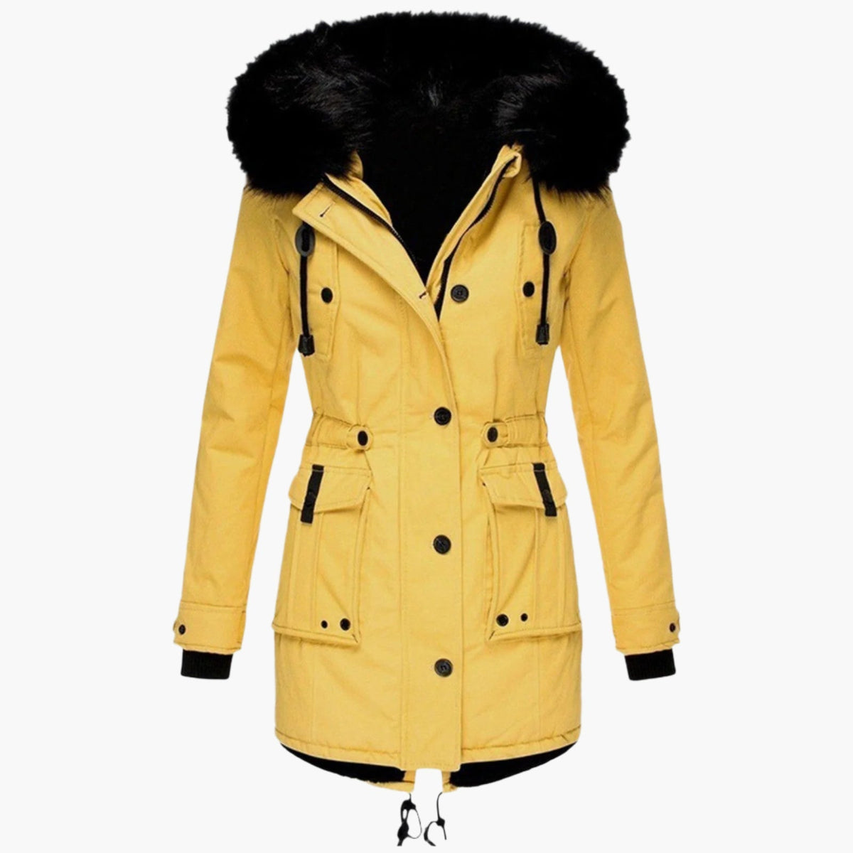 Edith - Parka Épaisse Capuche Fourrure