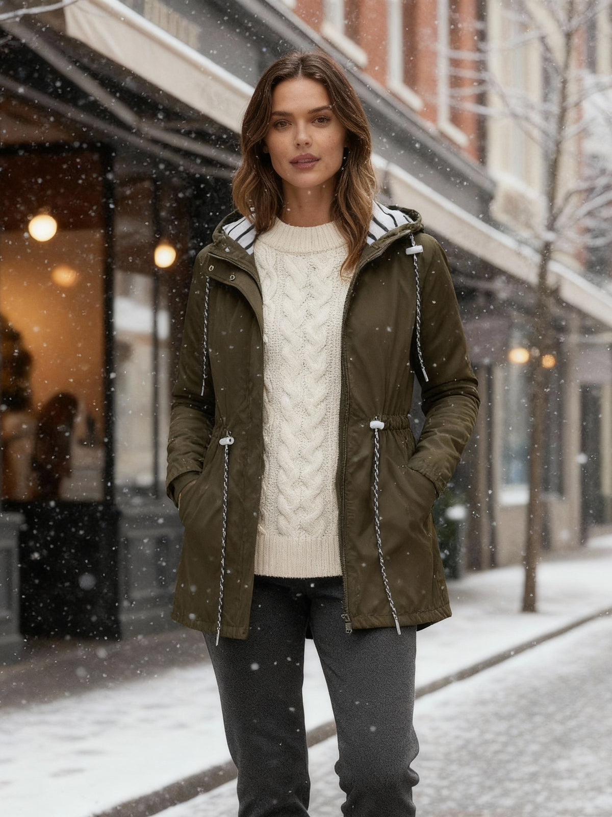 Éliane - Veste Longue Imperméable