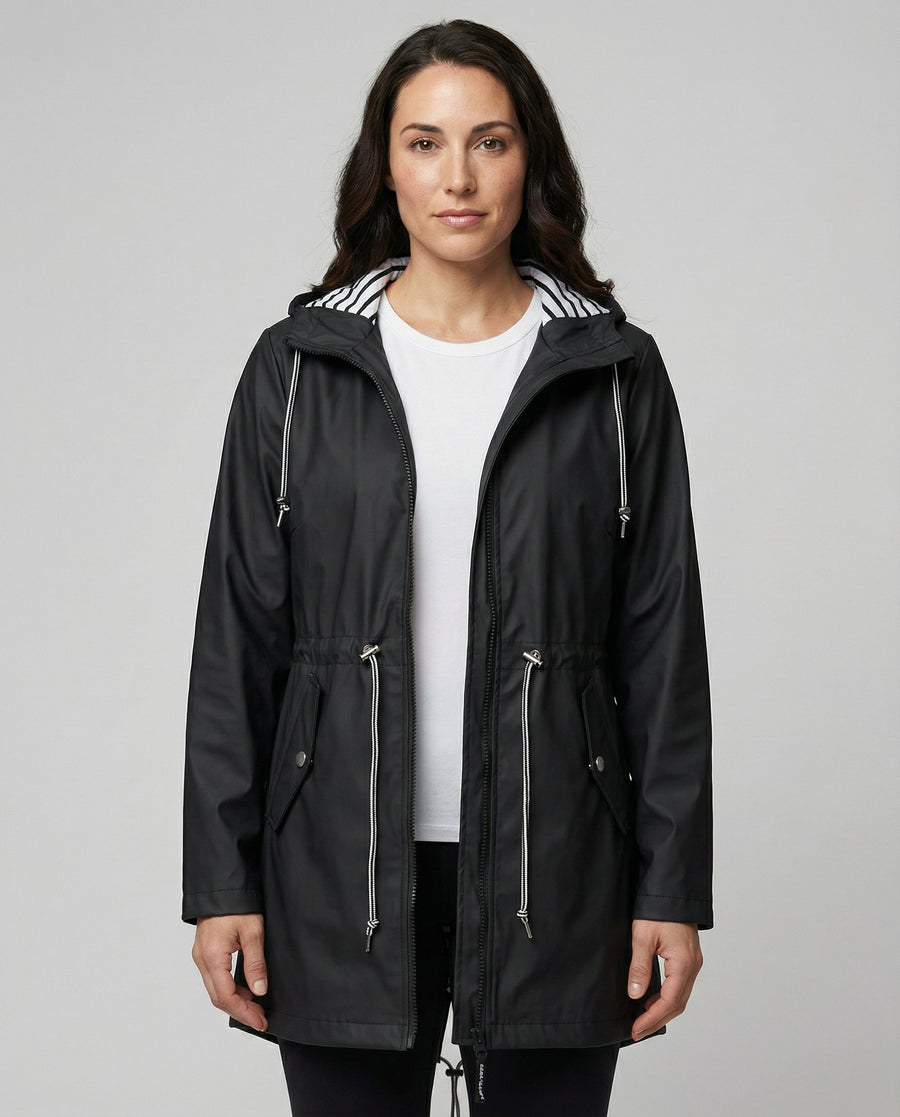 Émeline - Manteau Imperméable Capuche