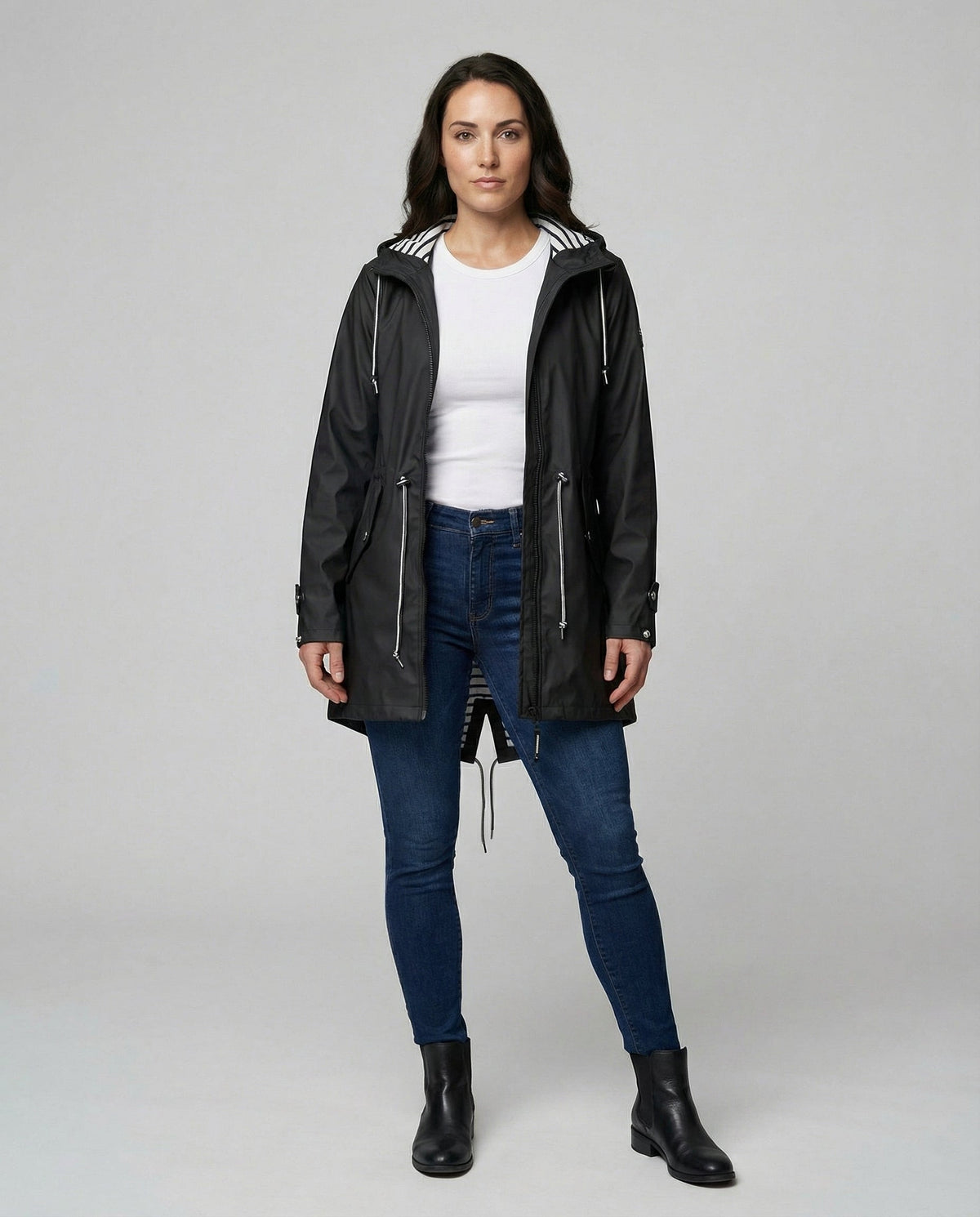 Émeline - Manteau Imperméable Capuche