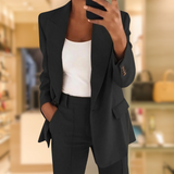 Ensemble 2 pièces femme chic - Noir