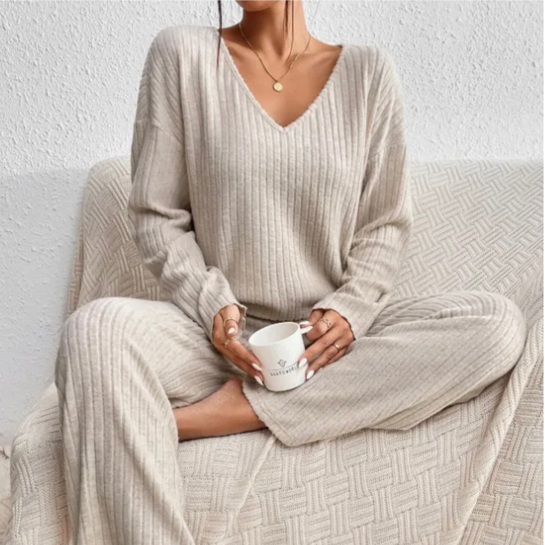 Anouk - Ensemble Pull Pantalon Côtelé