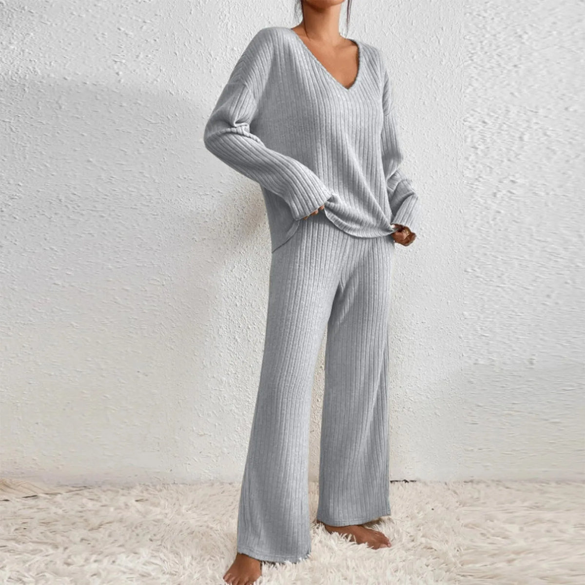 Anouk - Ensemble Pull Pantalon Côtelé