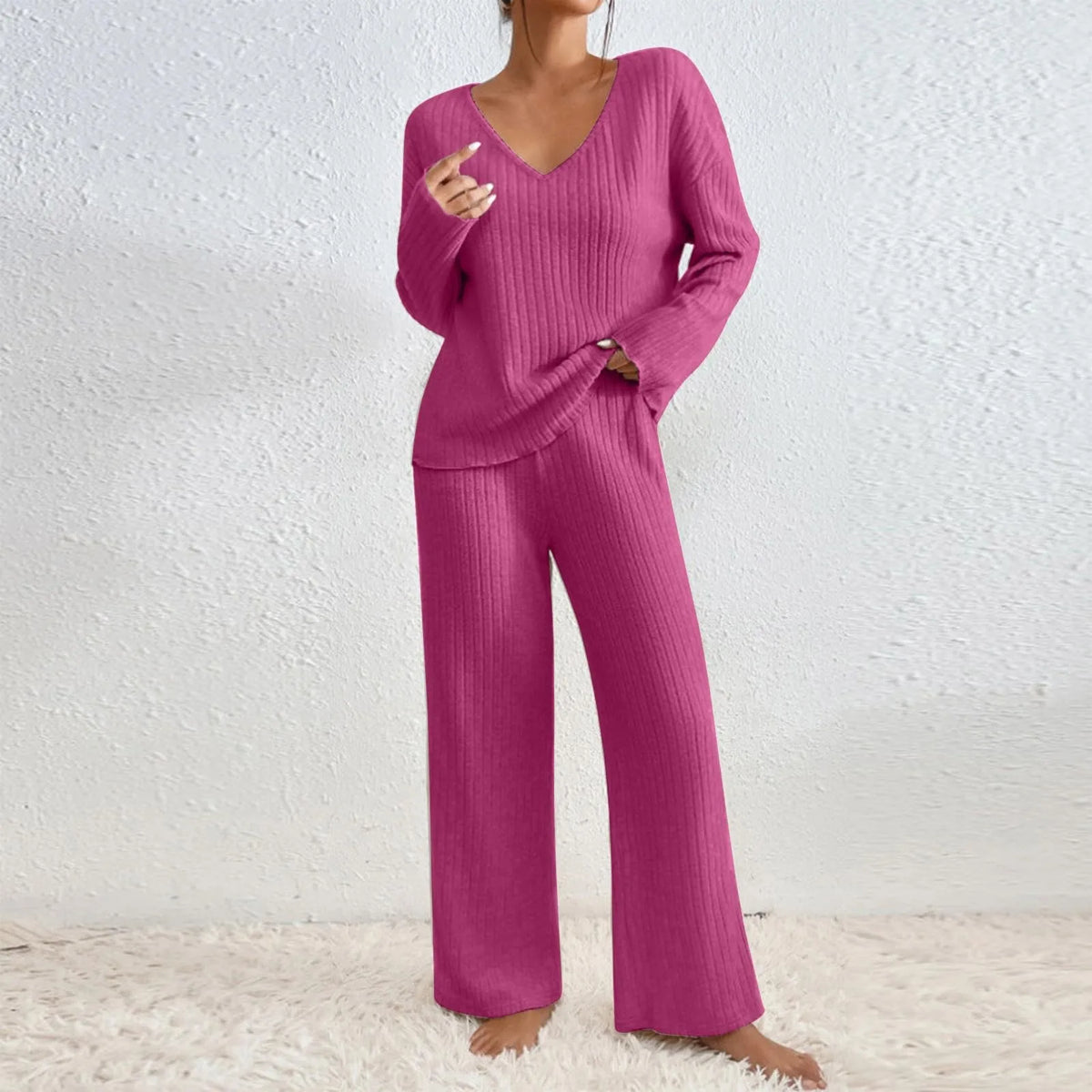 Anouk - Ensemble Pull Pantalon Côtelé