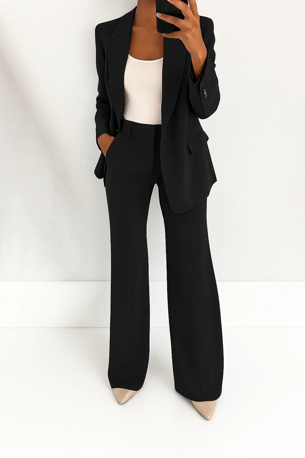 Ensemble Tailleur Blazer et Pantalon Femme