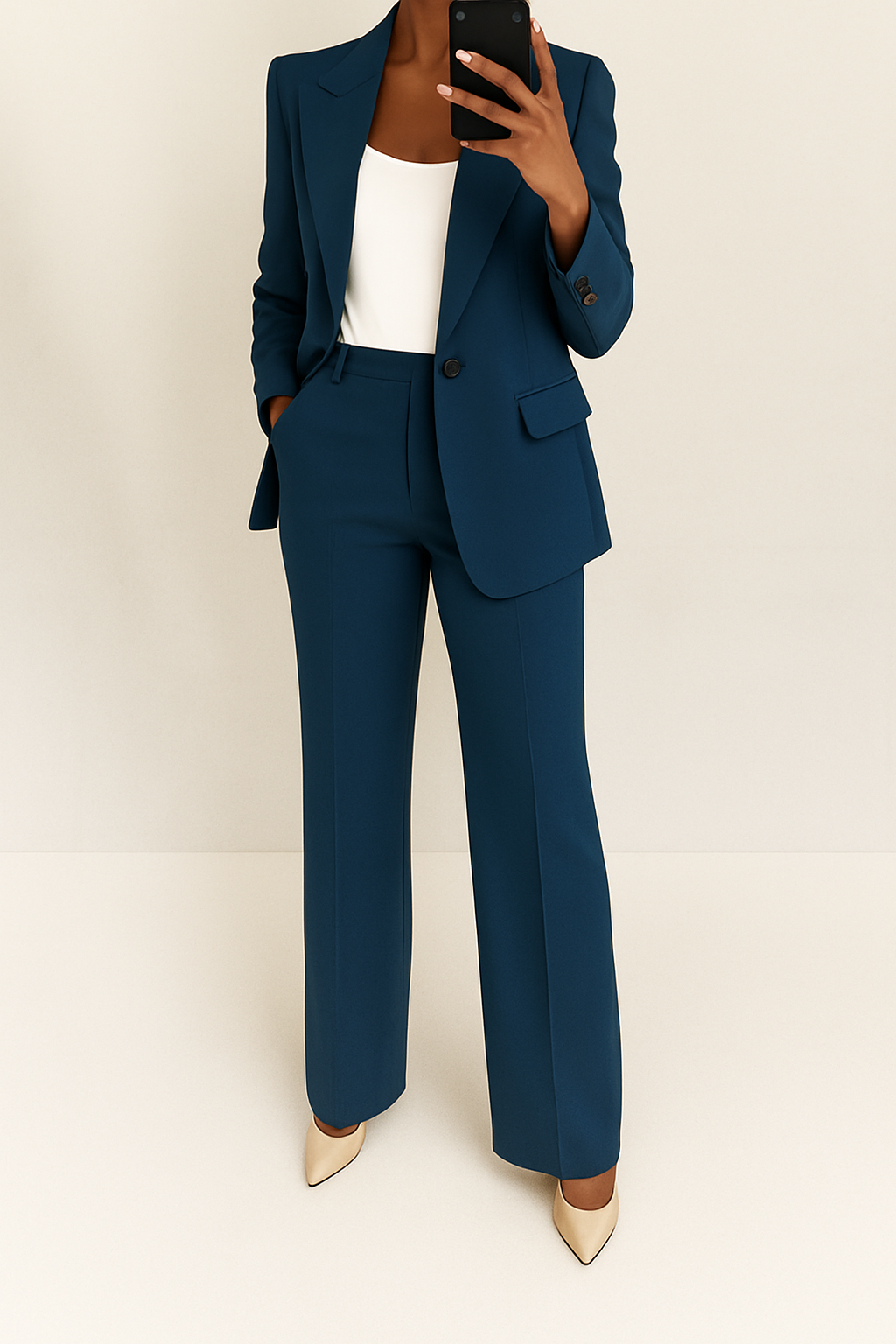 Ensemble Tailleur Blazer et Pantalon Femme