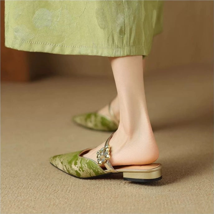 Escarpins slingback bout pointu femme