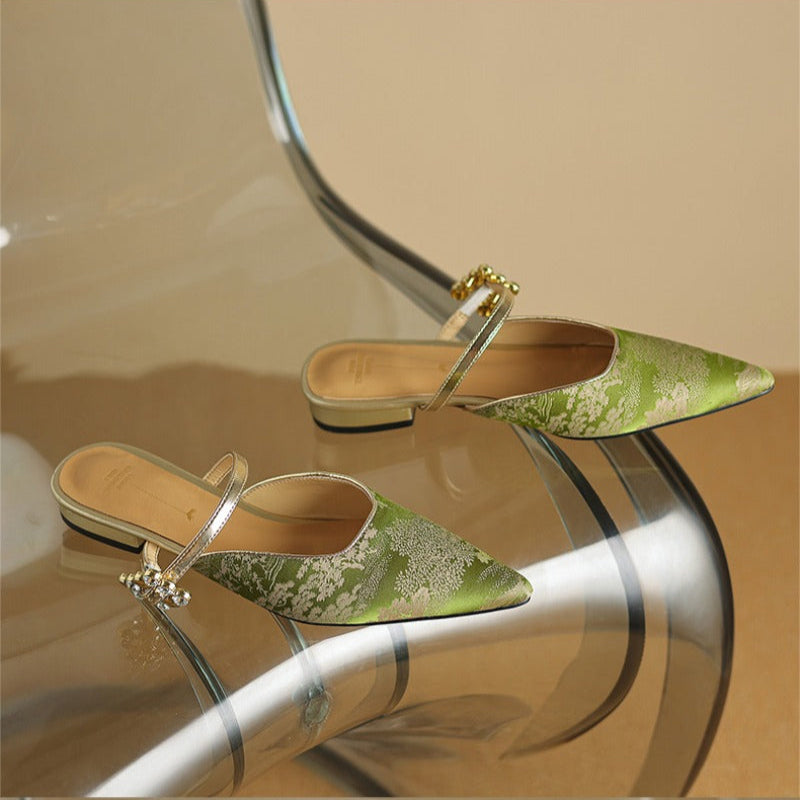 Escarpins slingback bout pointu femme