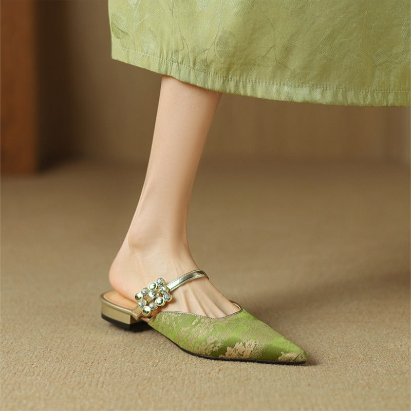 Escarpins slingback bout pointu femme