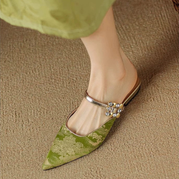 Escarpins slingback bout pointu femme