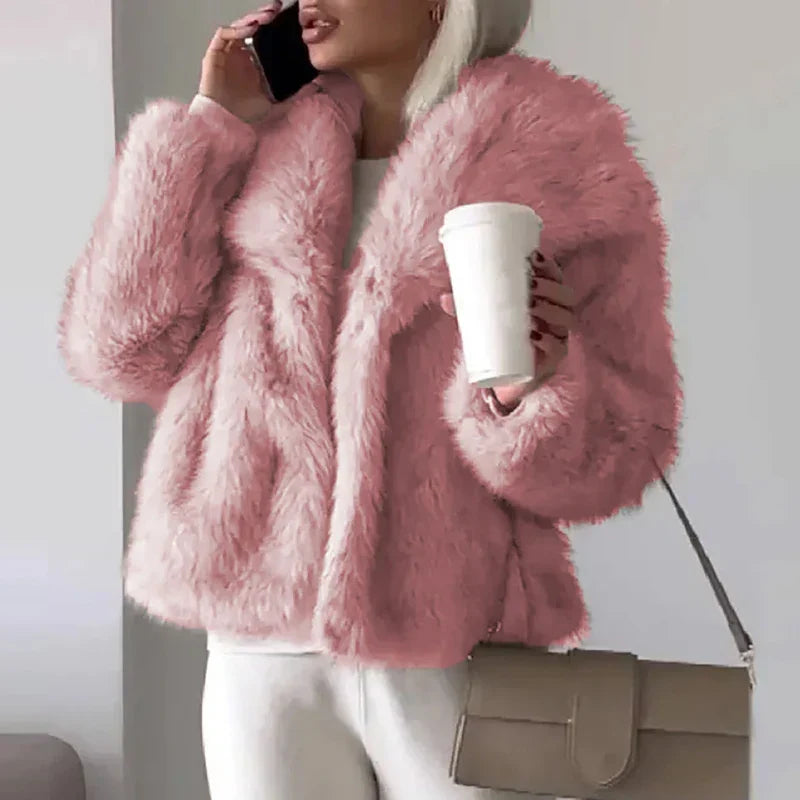 Francine - Veste Fausse Fourrure Courte