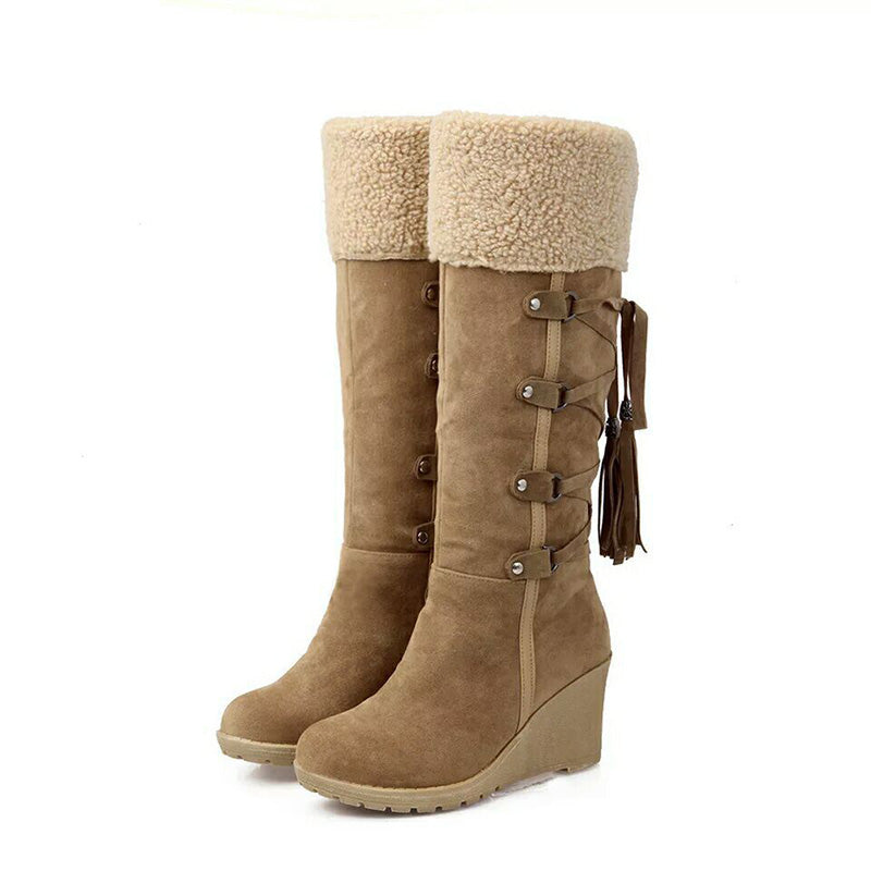 Gabrielle - Bottes Compensées Doublure Fourrure