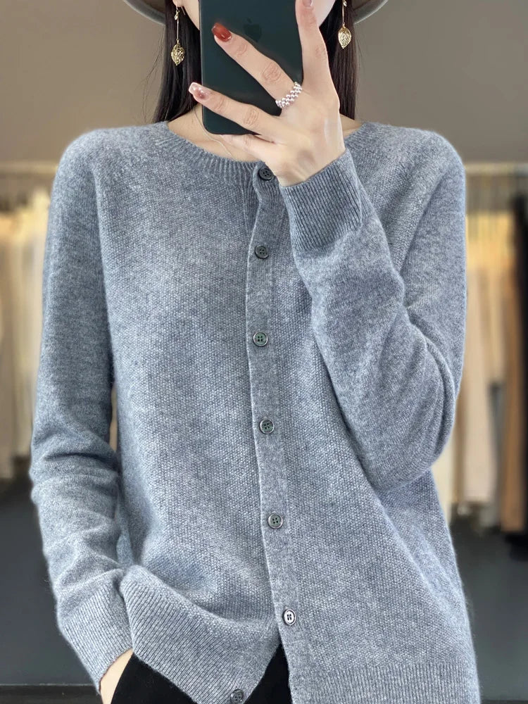 Gilet boutonné femme cardigan doux