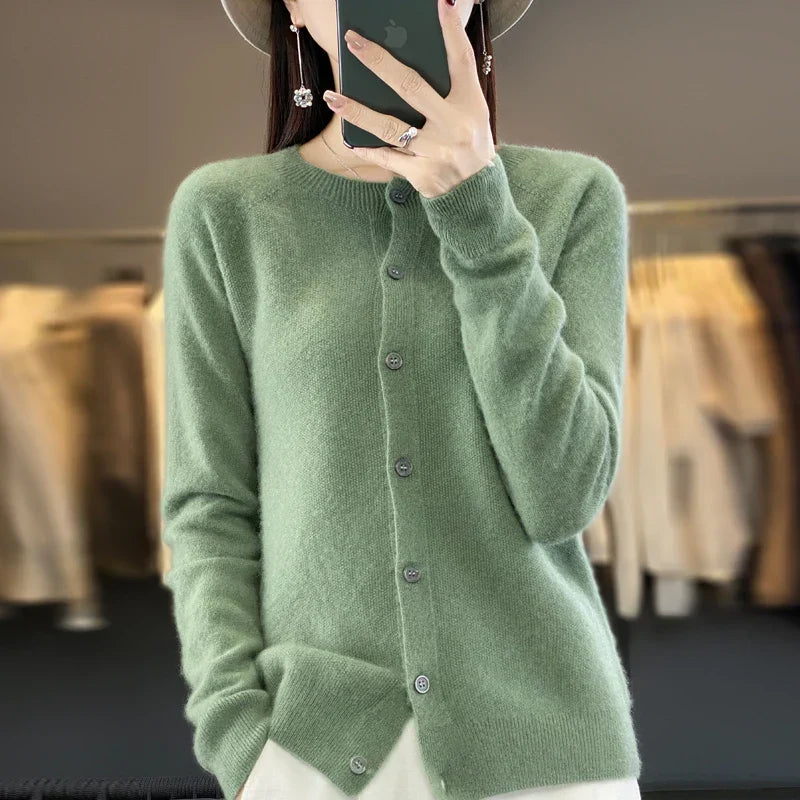 Gilet boutonné femme cardigan doux