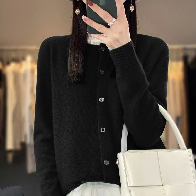 Gilet boutonné femme cardigan doux