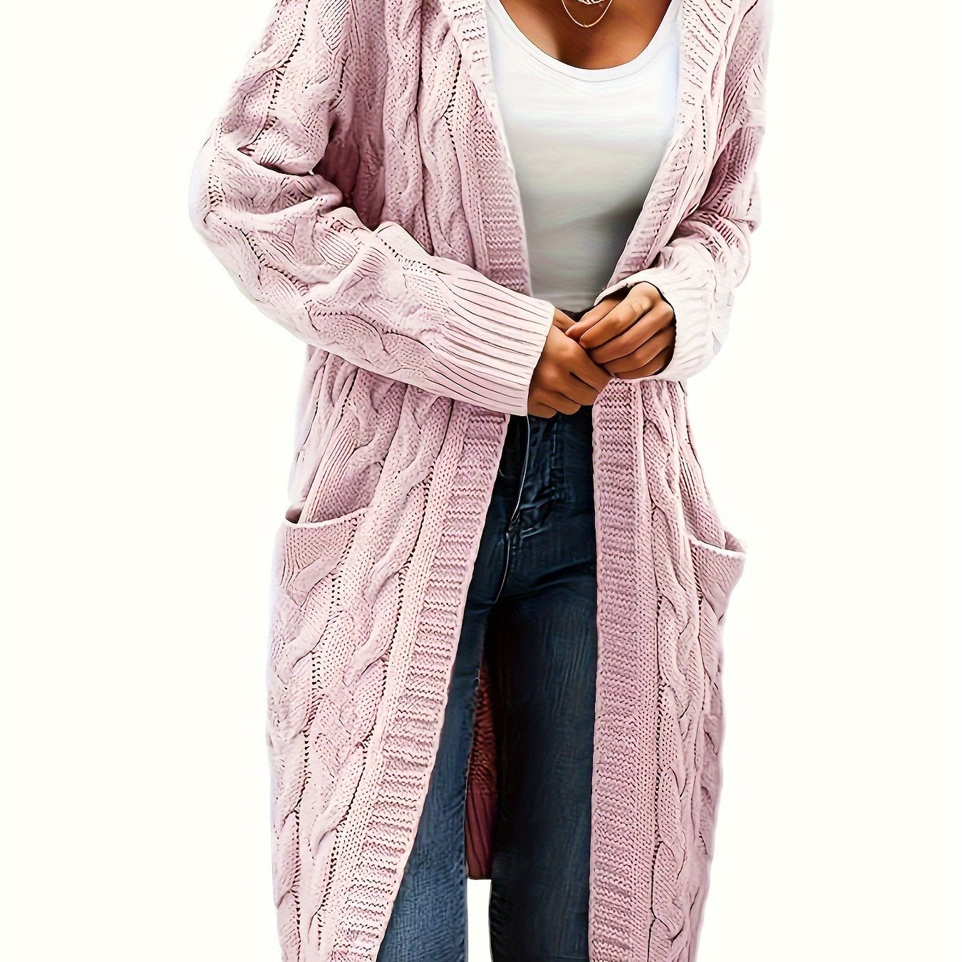 Gilet en maille sans col pour femme