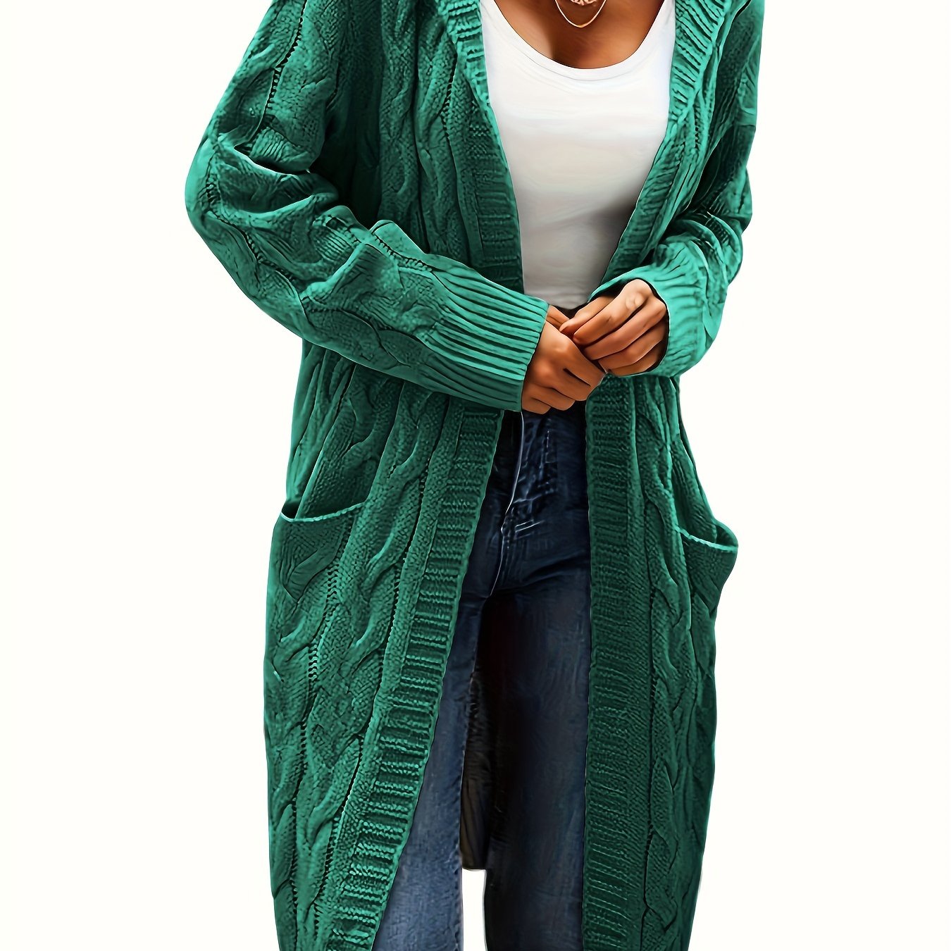 Gilet en maille sans col pour femme