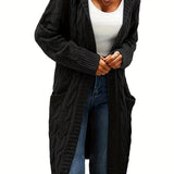 Gilet en maille sans col pour femme