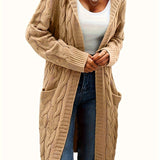 Gilet en maille sans col pour femme