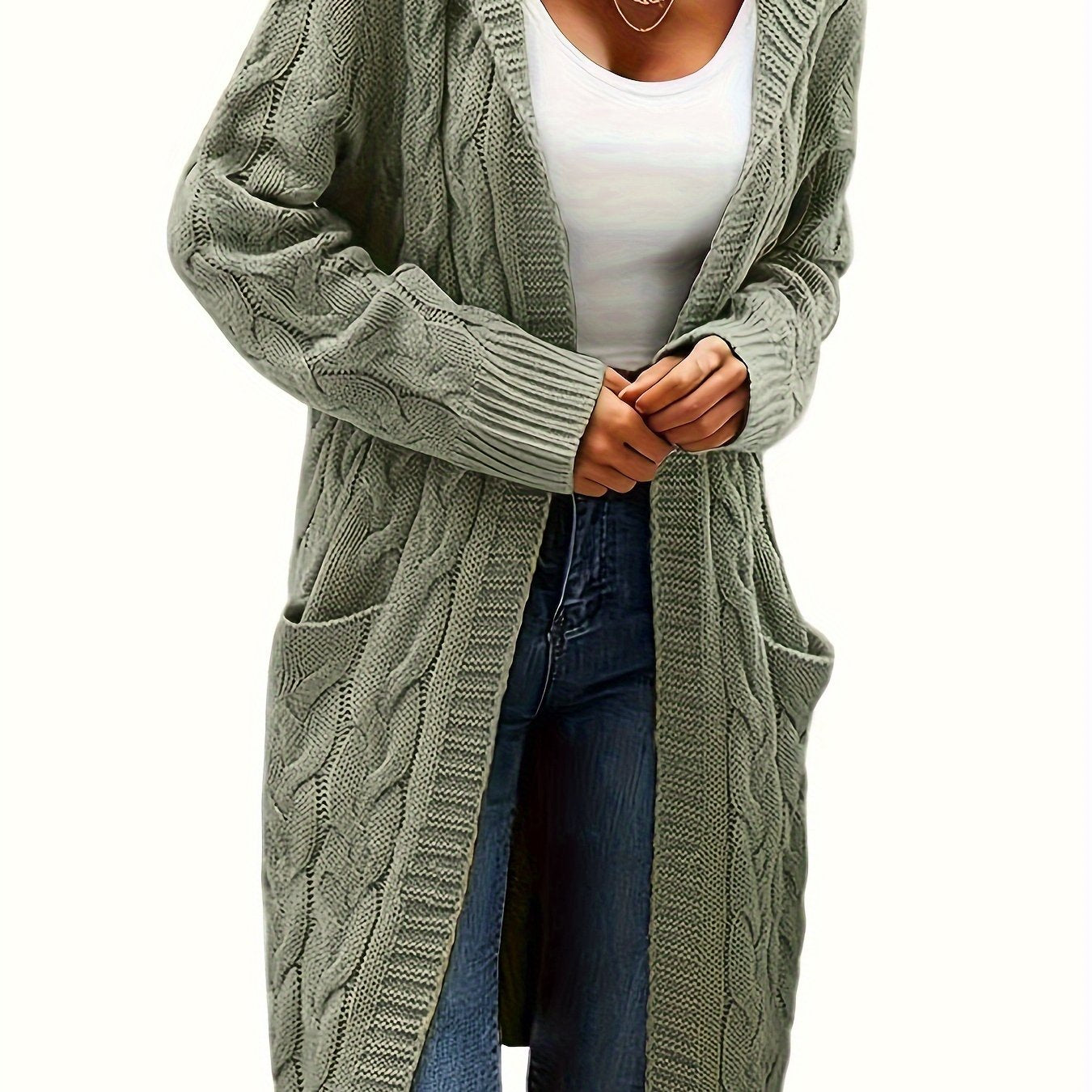 Gilet en maille sans col pour femme