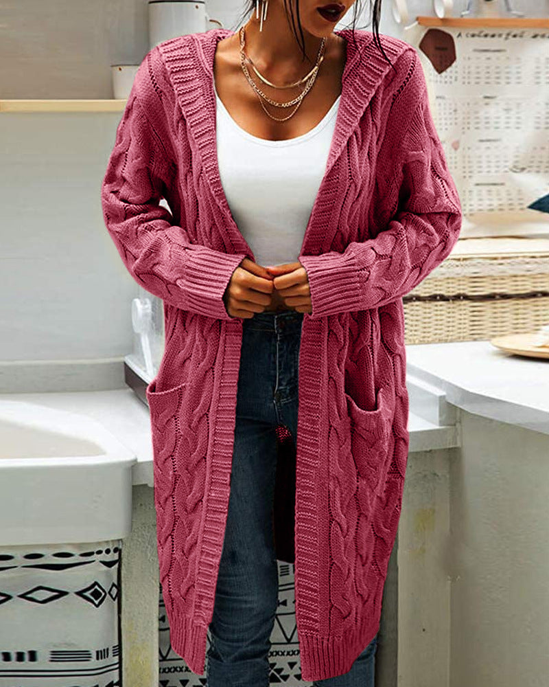 Gilet en maille sans col pour femme