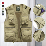 Gilet léger sans manches multi-poches homme pour randonnée