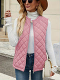 Gilet matelassé sans manches femme coupe ajustée
