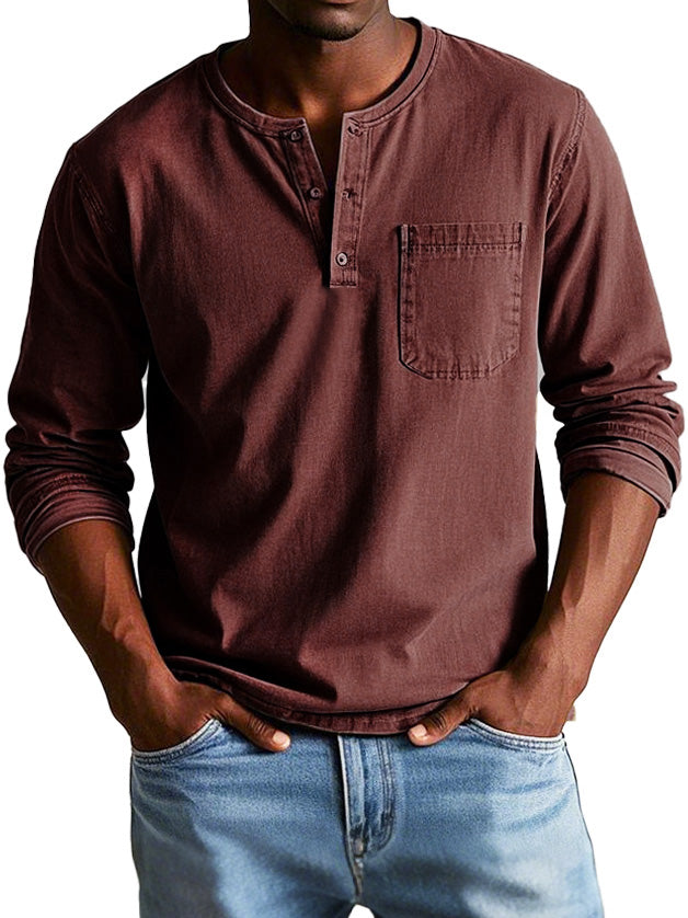 Baptiste - Henley Col Boutonné