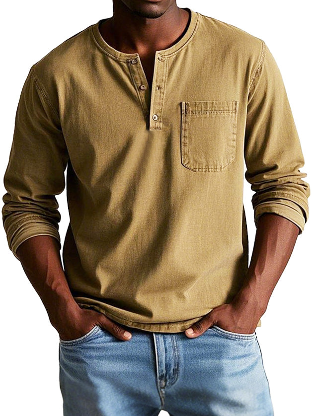Baptiste - Henley Col Boutonné