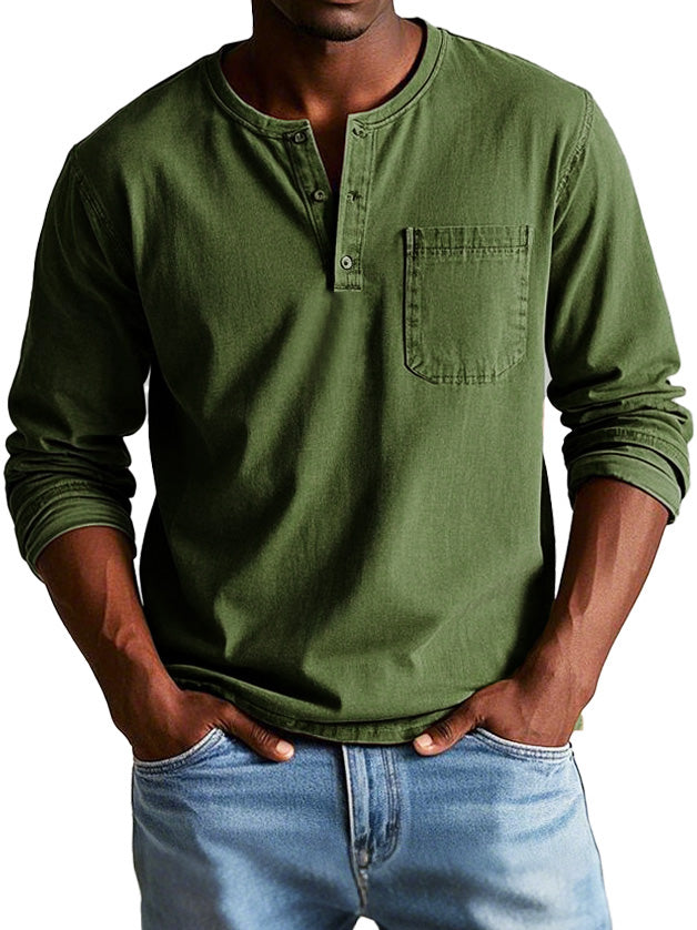 Baptiste - Henley Col Boutonné