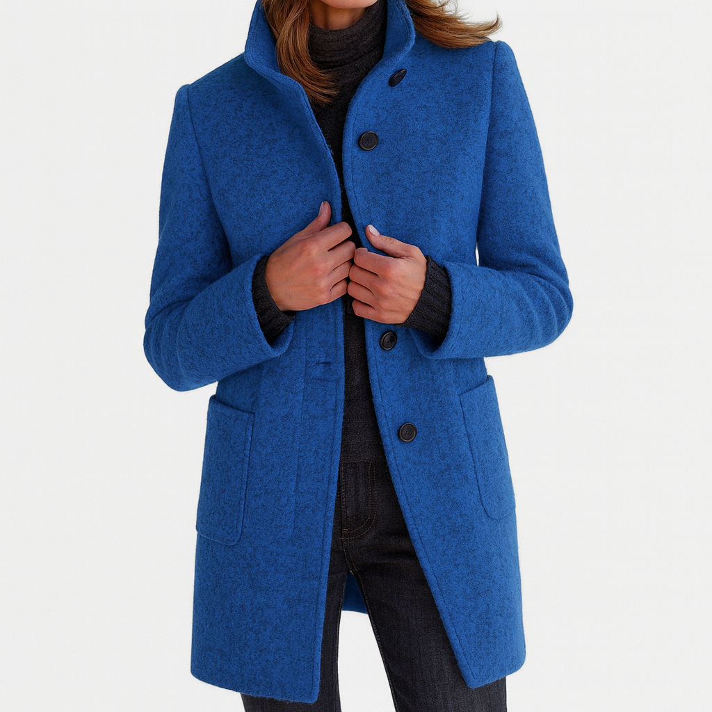 Honorine - Veste Laine Col Montant