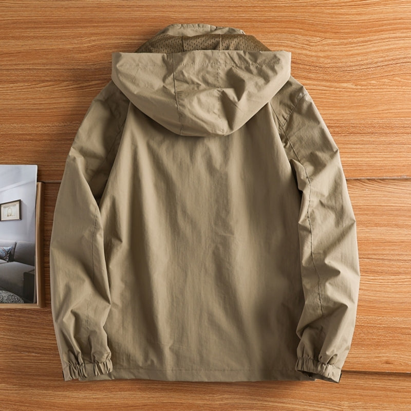 Imperméable femme à capuche amovible et doublure chaude