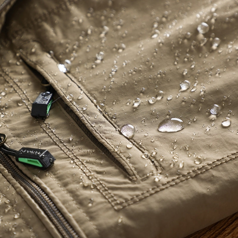Imperméable femme à capuche amovible et doublure chaude