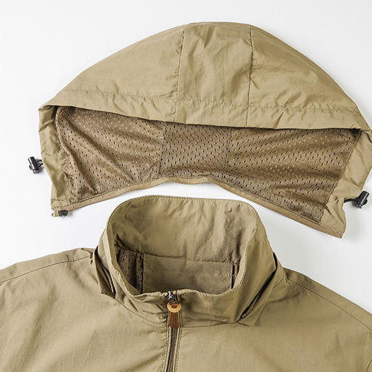 Imperméable femme à capuche amovible et doublure chaude