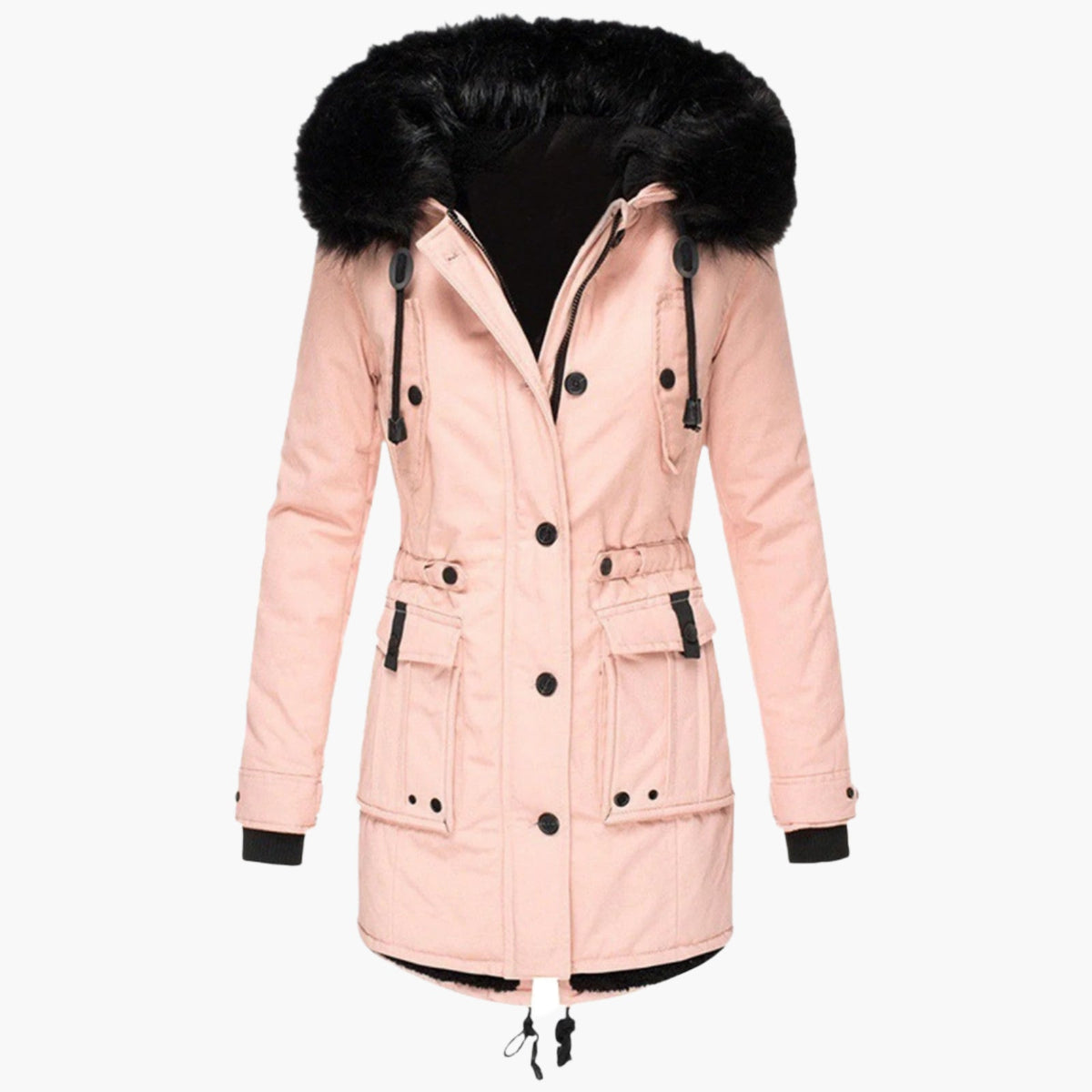 Ismérie - Parka Capuche Fausse Fourrure