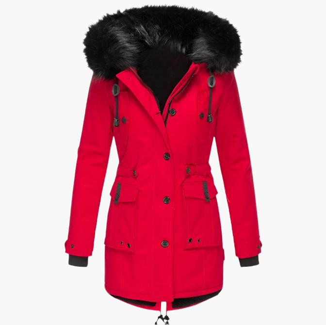 Ismérie - Parka Capuche Fausse Fourrure