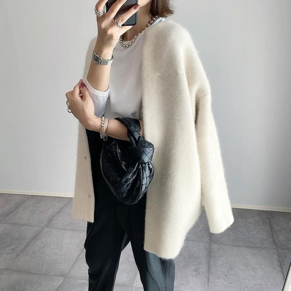 Joséphine - Cardigan Cachemire Col Ouvert