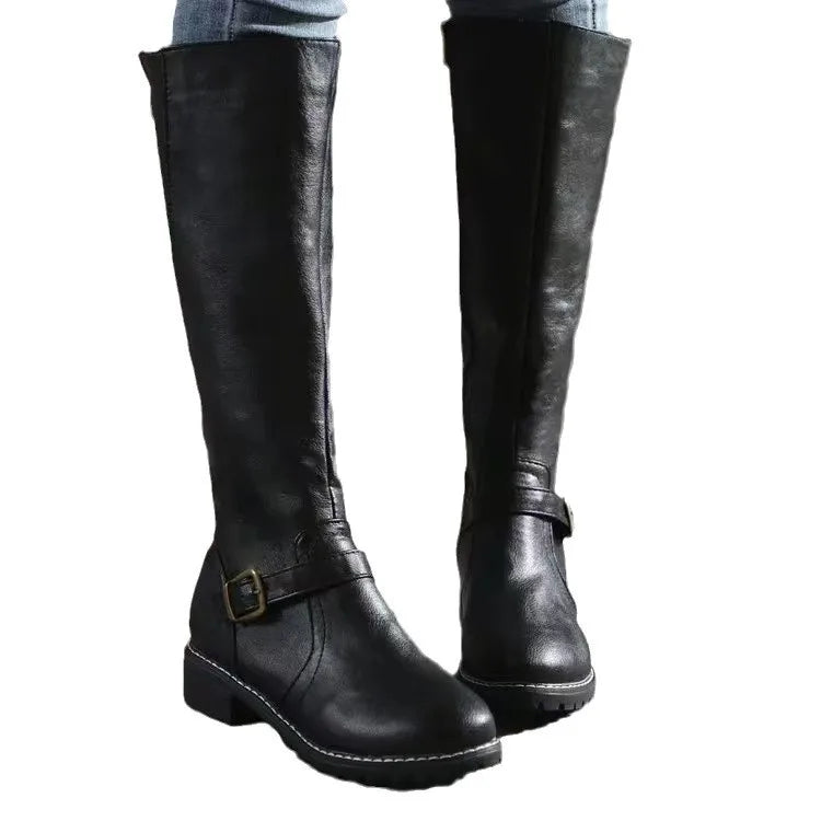 Justine - Bottes Hautes Cuir Soutien