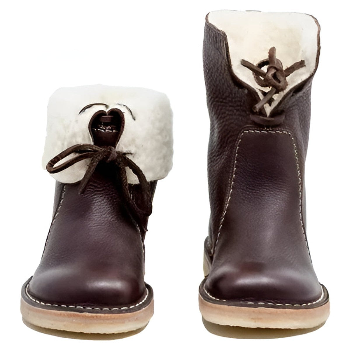 Laurence - Bottines Cuir Fourrées Lacets