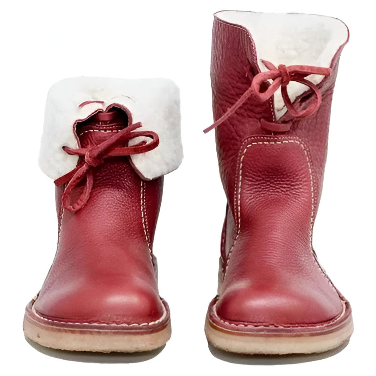 Laurence - Bottines Cuir Fourrées Lacets