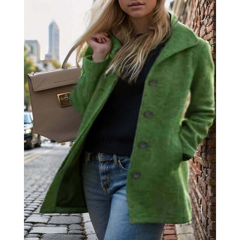 Louise - Manteau Col Rabattu Intemporel