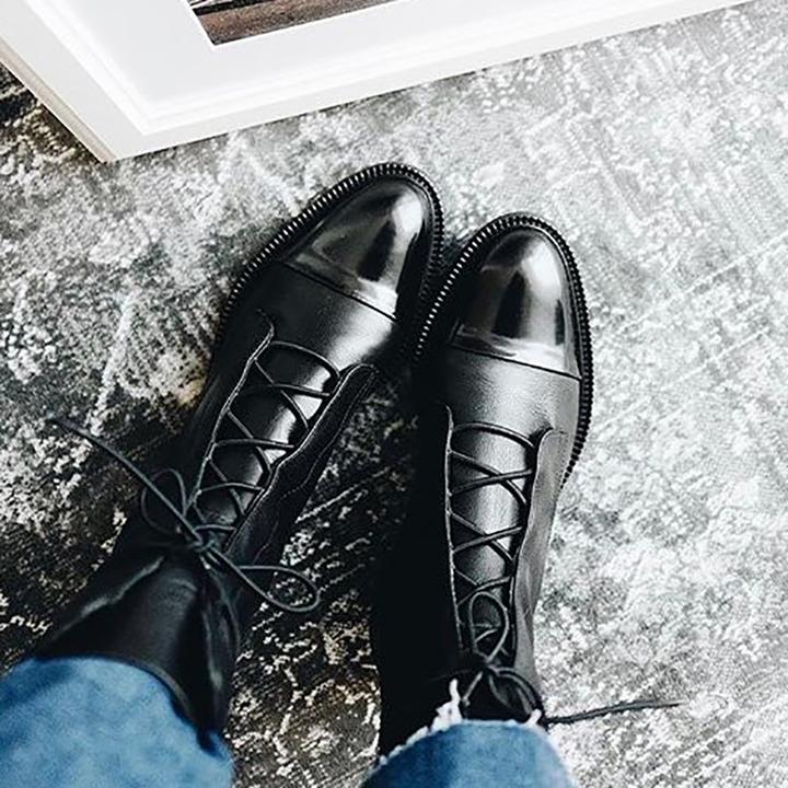 Madeleine - Bottines Lacées Élégantes