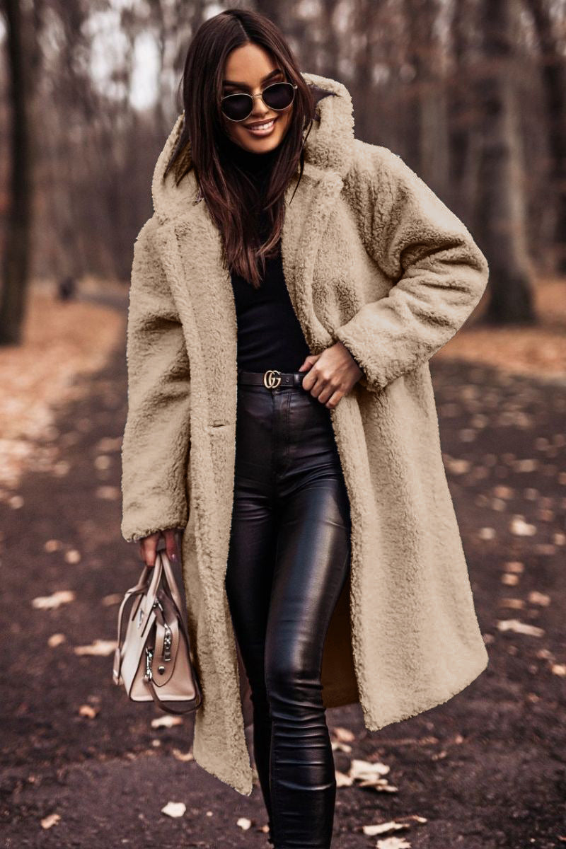 Magali - Manteau Teddy Long Oversize