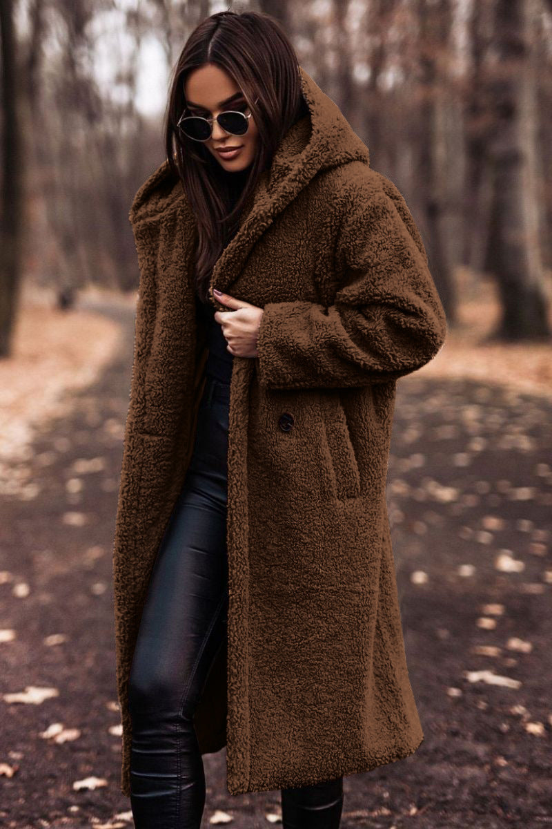 Magali - Manteau Teddy Long Oversize